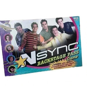 Y2k NSync Back Stage Pass Board Game
